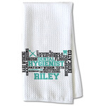 Dental Hygienist Kitchen Towel - Waffle Weave - Partial Print (Personalized)