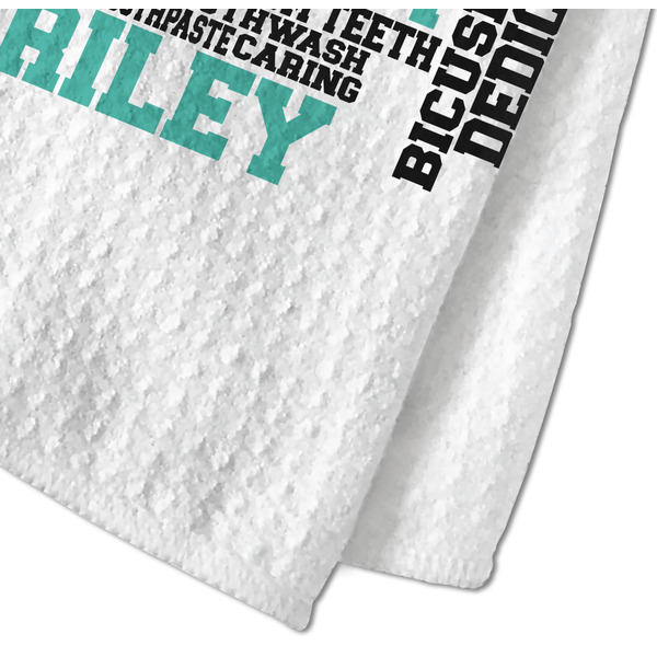Dental Hygienist Waffle Weave Towel - Closeup of Material Image