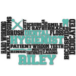 Dental Hygienist Graphic Decal - Small (Personalized)