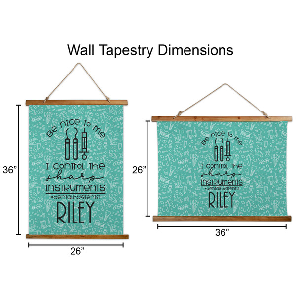 Dental Hygienist Wall Hanging Tapestries - Parent/Sizing