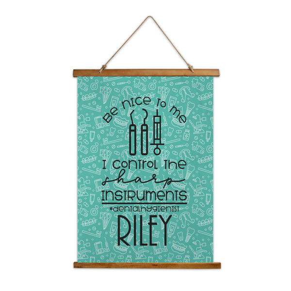 Custom Dental Hygienist Wall Hanging Tapestry - Tall (Personalized)