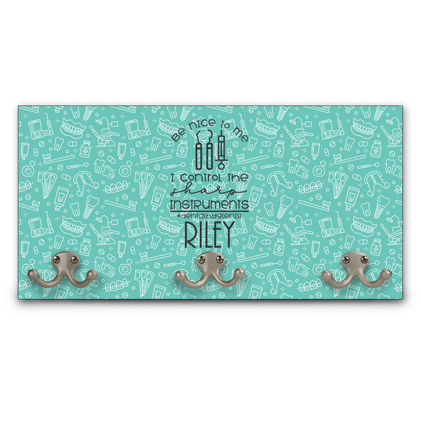 Custom Dental Hygienist Wall Mounted Coat Rack (Personalized)
