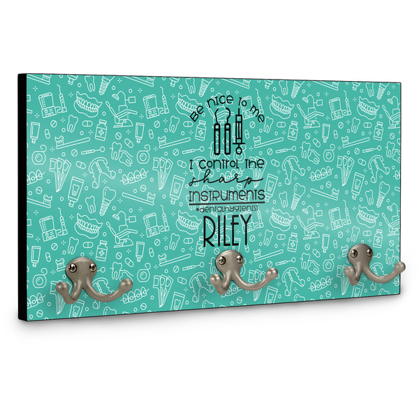 Dental Hygienist Wall Mounted Coat Hanger - Side View