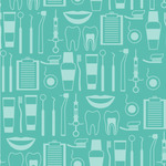 Dental Hygienist Wallpaper & Surface Covering (Peel & Stick 24"x 24" Sample)