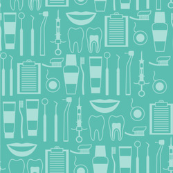 Dental Hygienist Wallpaper & Surface Covering (Water Activated 24"x 24" Sample)