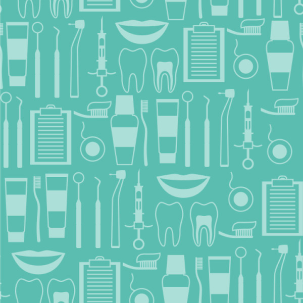 Custom Dental Hygienist Wallpaper & Surface Covering (Water Activated 24"x 24" Sample)