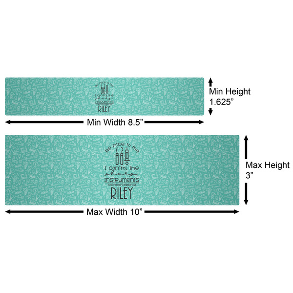 Dental Hygienist Water Bottle Labels w/ Dimensions