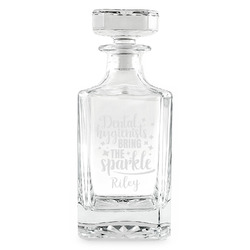 Dental Hygienist Whiskey Decanter - 26 oz Square (Personalized)