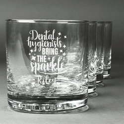 Dental Hygienist Whiskey Glasses (Set of 4) (Personalized)