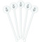 Dental Hygienist White Plastic 5.5" Stir Stick - Fan View