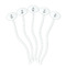 Dental Hygienist White Plastic 7" Stir Stick - Oval - Fan