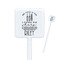 Dental Hygienist Square Plastic Stir Sticks - Double Sided (Personalized)