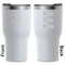 Dental Hygienist White RTIC Tumbler - Front and Back