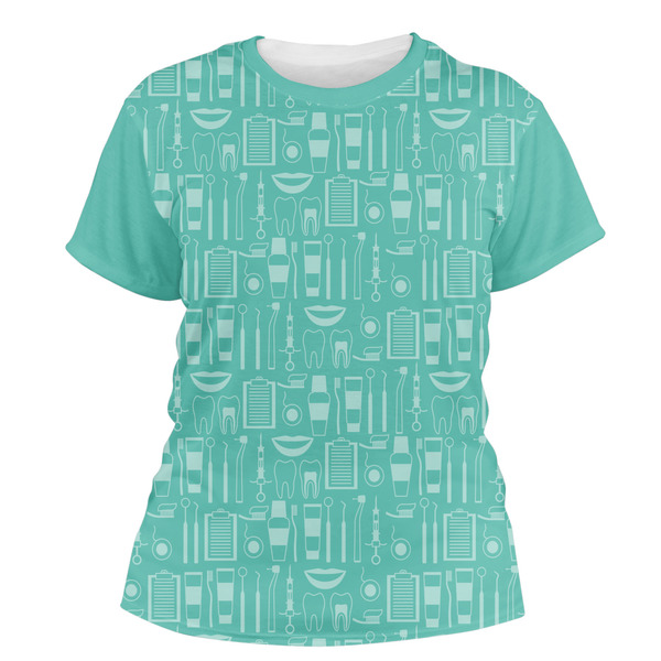 Custom Dental Hygienist Women's Crew T-Shirt - Medium