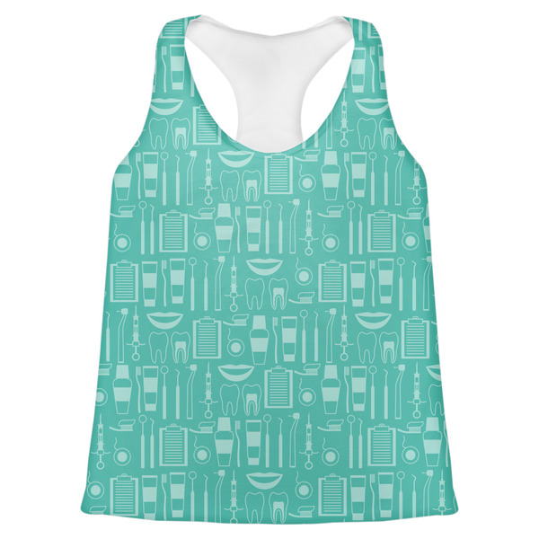 Custom Dental Hygienist Womens Racerback Tank Top - Medium