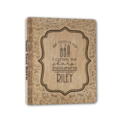 Dental Hygienist Wood 3-Ring Binder - 1" Half-Letter Size (Personalized)