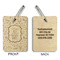Dental Hygienist Wood Luggage Tags - Rectangle - Approval