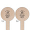 Dental Hygienist Wooden 6" Food Pick - Round - Double Sided - Front & Back