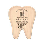 Dental Hygienist Genuine Maple or Cherry Wood Sticker (Personalized)