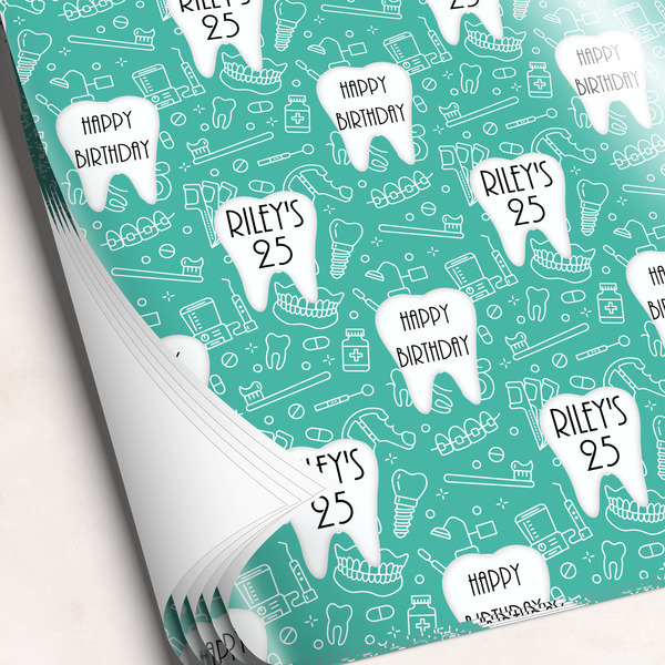 Custom Dental Hygienist Wrapping Paper Sheets (Personalized)