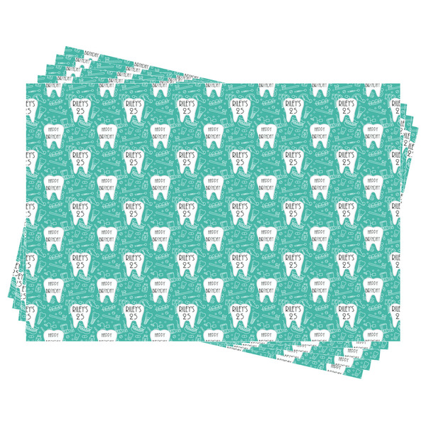 Dental Hygienist Wrapping Paper - Front & Back - Sheets Approval