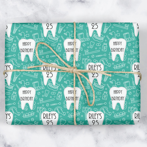 Custom Dental Hygienist Wrapping Paper (Personalized)