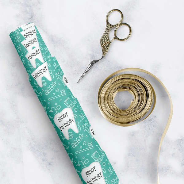 Dental Hygienist Wrapping Paper Rolls - Lifestyle 1
