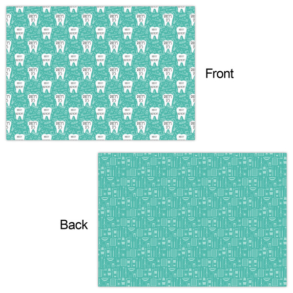 Dental Hygienist Wrapping Paper Sheet - Double Sided - Front & Back