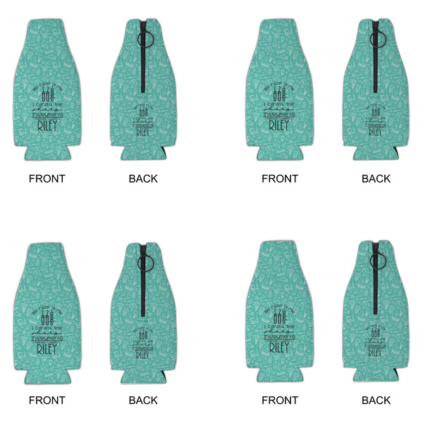 Dental Hygienist Zipper Bottle Cooler - Set of 4 - APPROVAL