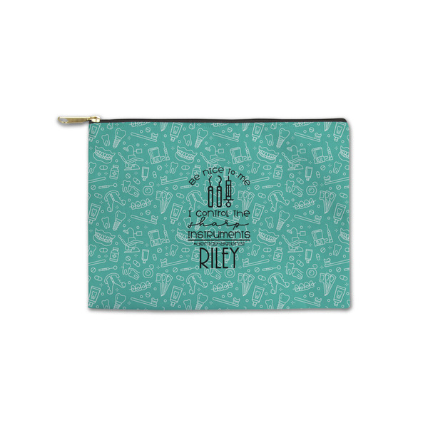 Custom Dental Hygienist Zipper Pouch - Small - 8.5"x6" (Personalized)