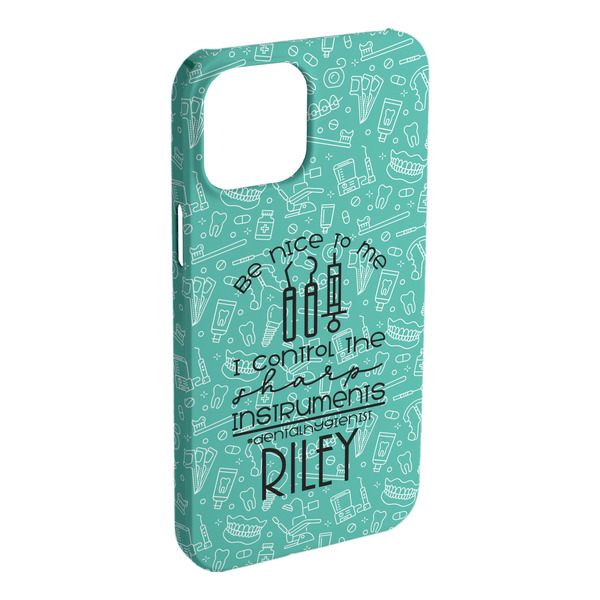 Custom Dental Hygienist iPhone Case - Plastic - iPhone 15 Plus (Personalized)