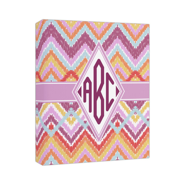 Custom Ikat Chevron Canvas Print (Personalized)