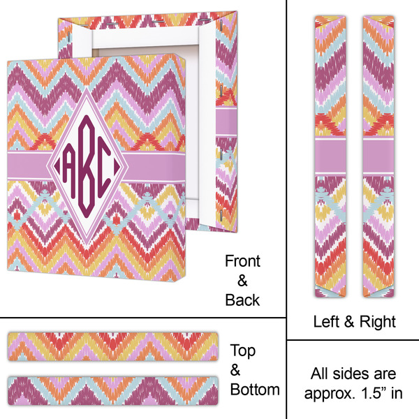 Ikat Chevron 11x14 - Canvas Print - Approval