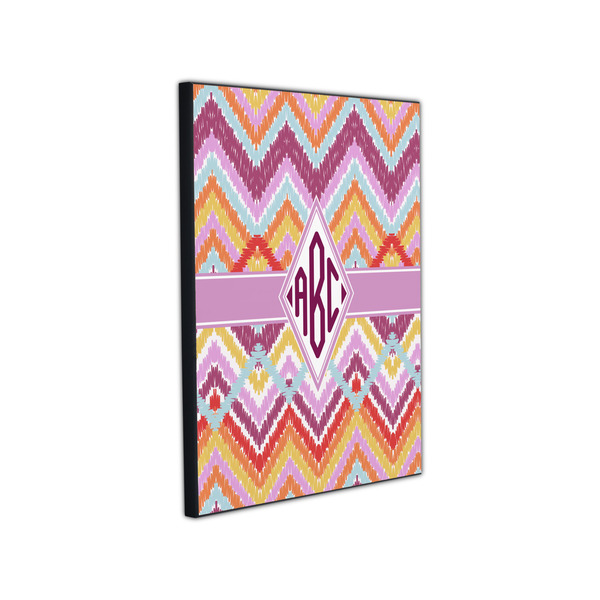 Ikat Chevron 11x14 Wood Print - Angle View