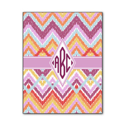 Ikat Chevron Wood Print - 11x14 (Personalized)