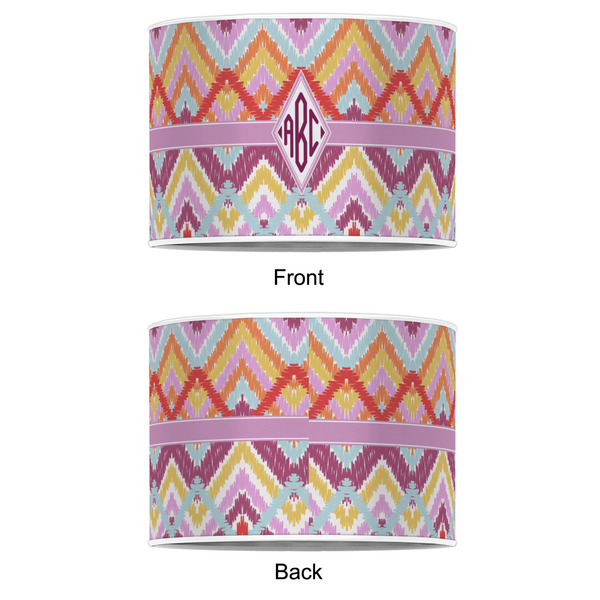 Ikat Chevron 12" Drum Lampshade - APPROVAL (Poly Film)