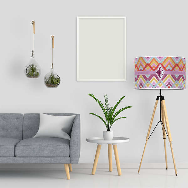 Ikat Chevron 12" Drum Lampshade - LIFESTYLE