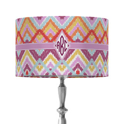 Ikat Chevron 12" Drum Lamp Shade - Fabric (Personalized)