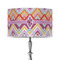 Ikat Chevron 12" Drum Lampshade - ON STAND (Poly Film)