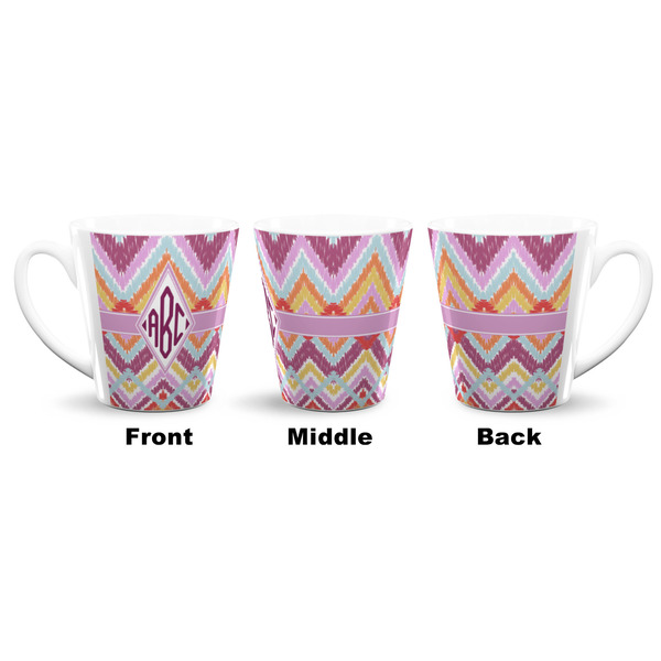 Ikat Chevron 12 Oz Latte Mug - Approval