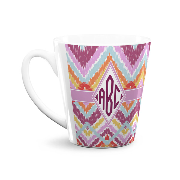 Ikat Chevron 12 Oz Latte Mug - Front