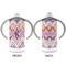 Ikat Chevron 12 oz Stainless Steel Sippy Cups - APPROVAL