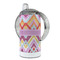 Ikat Chevron 12 oz Stainless Steel Sippy Cups - FULL (back angle)