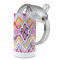 Ikat Chevron 12 oz Stainless Steel Sippy Cups - Top Off