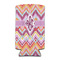 Ikat Chevron Can Cooler (tall 12 oz) (Personalized)