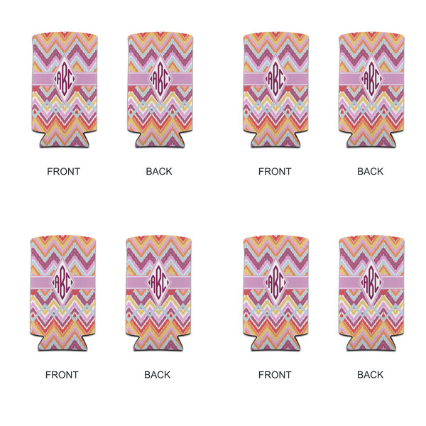 Ikat Chevron 12oz Tall Can Sleeve - Set of 4 - APPROVAL