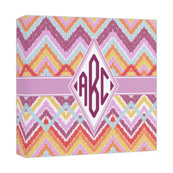 Ikat Chevron Canvas Print - 12x12 (Personalized)