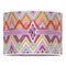 Ikat Chevron 16" Drum Lampshade - FRONT (Poly Film)