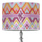 Ikat Chevron 16" Drum Lampshade - ON STAND (Poly Film)