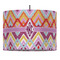 Ikat Chevron Drum Pendant Lamp (Personalized)